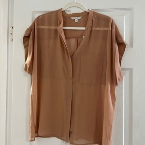 Beautiful blush CAbi shear blouse - NWOT size L